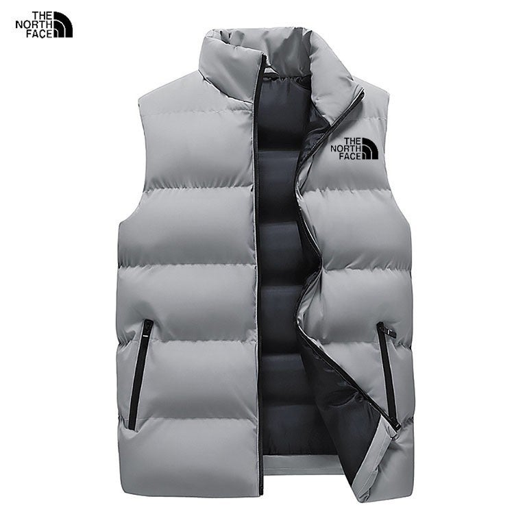 Men'S New Velvet Thickeneded Warm Windproof Waistcoat Hong Kong Style Casual Stand-Up Collar Cotton Vest For Men - Image 3