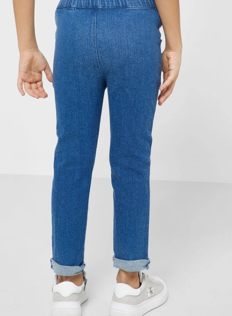 Pinata Boys Black Loose Fit  Jeans