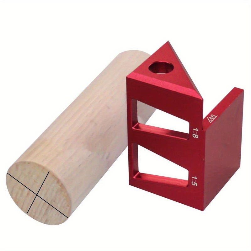 Center Finder Aluminum Alloy Woodworking Square Dovetail Jig Scribing Ruler Marking Gauge 45 90 Degree Carpentry Tool - Image 4