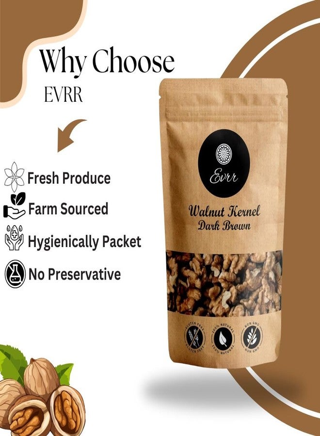 EVRR Kashmiri Walnuts Kernel Without Shell 1kg, Dark Brown Akhrot Giri 2Pcs | Akhrot Giri Dry Fruit| Perfect for snacking | Brain Food | Raw Akhroth Giri| - Image 3