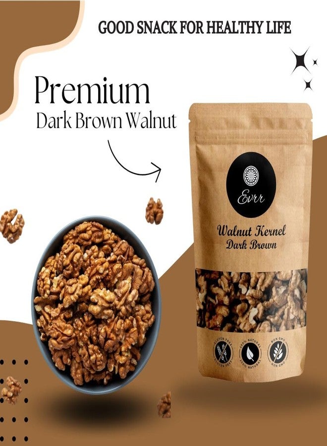 EVRR Kashmiri Walnuts Kernel Without Shell 1kg, Dark Brown Akhrot Giri 2Pcs | Akhrot Giri Dry Fruit| Perfect for snacking | Brain Food | Raw Akhroth Giri| - Image 2