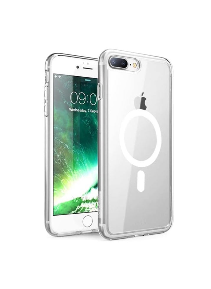 MIGOFAST - Magnetic Phone Case for iPhone 7PLUS 8 Plus Case with MagSafe Wireless Charging Shockproof Protective Case for iPhone 7PLUS 8 Plus 5.5" Clear - Image 1