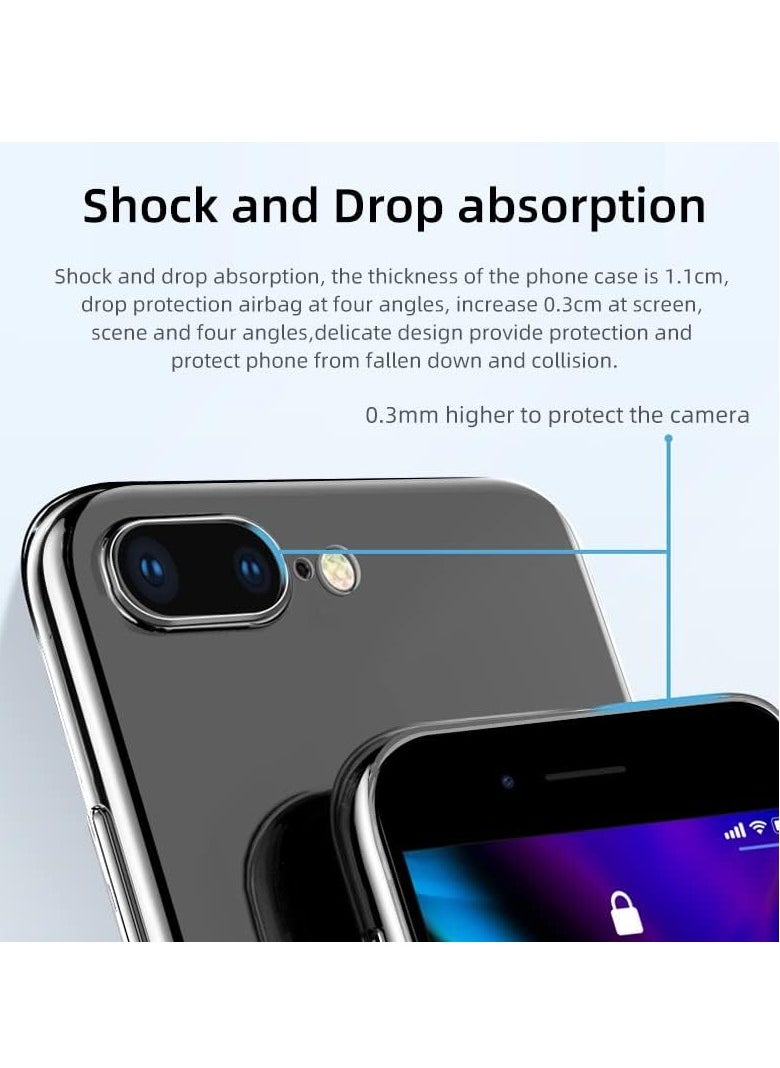 MIGOFAST - Magnetic Phone Case for iPhone 7PLUS 8 Plus Case with MagSafe Wireless Charging Shockproof Protective Case for iPhone 7PLUS 8 Plus 5.5" Clear - Image 1
