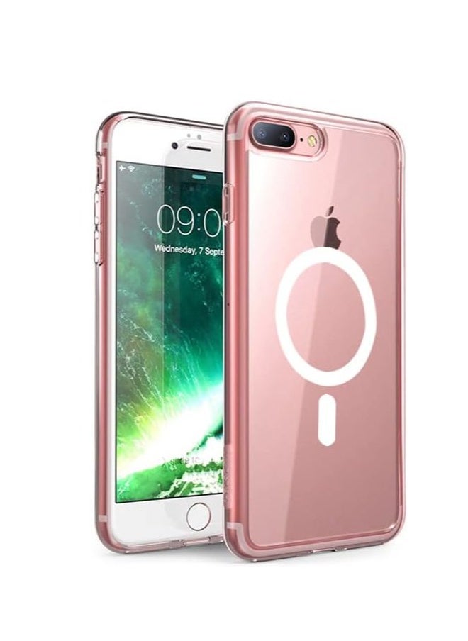 MIGOFAST - Magnetic Phone Case for iPhone 7PLUS 8 Plus Case with MagSafe Wireless Charging Shockproof Protective Case for iPhone 7PLUS 8 Plus 5.5" Clear - Image 1