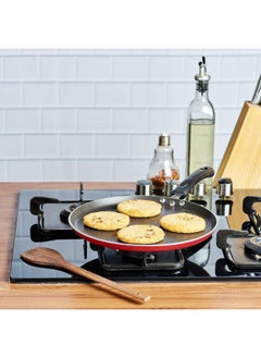 VINOD Vinod Zest Aluminium Non Stick Dosa Omni Tawa - 28cm | 4mm Extra Thick | 3 Layer Ceramic Coat | Bakelite Handle | Toxin Free | Gas Base - 1 Year Warranty  - Image 2