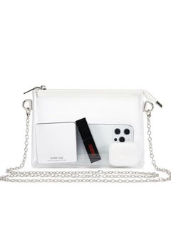 MIXDE Clear Purse for Women, Clear Bag Stadium Approved, See Through Clear Handbag for Concerts Sports Events  - Image 1