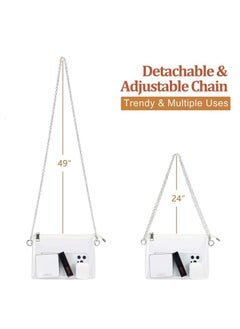 MIXDE Clear Purse for Women, Clear Bag Stadium Approved, See Through Clear Handbag for Concerts Sports Events  - Image 3