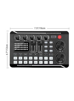 ELLEGLAM Professional F998 Audio Mixer & Live Sound Card, DJ Effects, Voice Changer, Podcast Studio Equipment for Streaming, Gaming, Recording, TikTok, YouTube  - Image 2