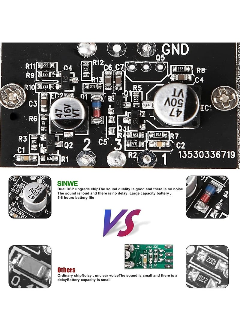 ELLEGLAM Professional F998 Audio Mixer & Live Sound Card, DJ Effects, Voice Changer, Podcast Studio Equipment for Streaming, Gaming, Recording, TikTok, YouTube  - Image 4
