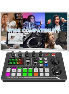 ELLEGLAM Professional F998 Audio Mixer & Live Sound Card, DJ Effects, Voice Changer, Podcast Studio Equipment for Streaming, Gaming, Recording, TikTok, YouTube  - Image 5