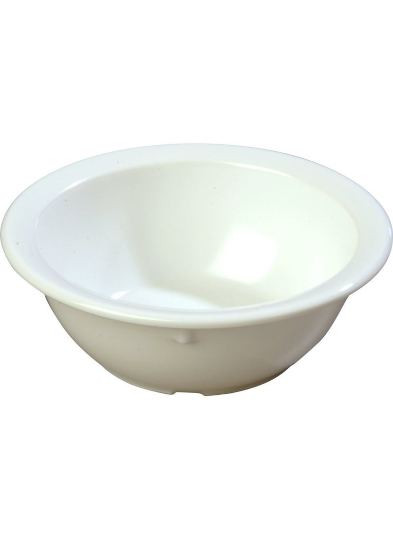 Carlisle FoodService Carlisle FoodService Products Kingline Reusable Plastic Bowl Nappie Bowl for Home and Restaurant  Melamine  12.5 Ounces  White  (Pack of 48)  - Image 1