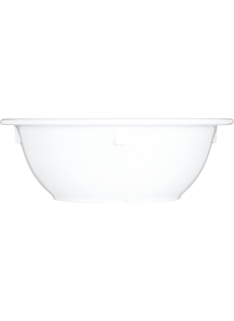Carlisle FoodService Carlisle FoodService Products Kingline Reusable Plastic Bowl Nappie Bowl for Home and Restaurant  Melamine  12.5 Ounces  White  (Pack of 48)  - Image 2