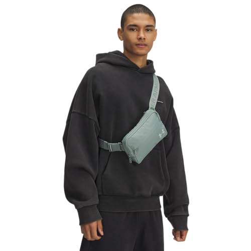 Under Armour Unisex-Adult Loudon Crossbody Waist Bag, (348) Silica Green / / Hydro Green, One Size Fits Most - Image 5