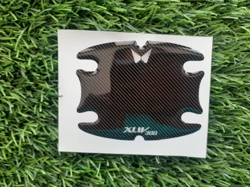 BIG FLAG BFRC 3D Gel Finish Car Door Carbon Fiber Handle Cup Scratch Guard Sticker Universal for Specific Brand (Pack of 4) (MRDRCFVAR) (XUV3OO_New_L0G0) - Image 5