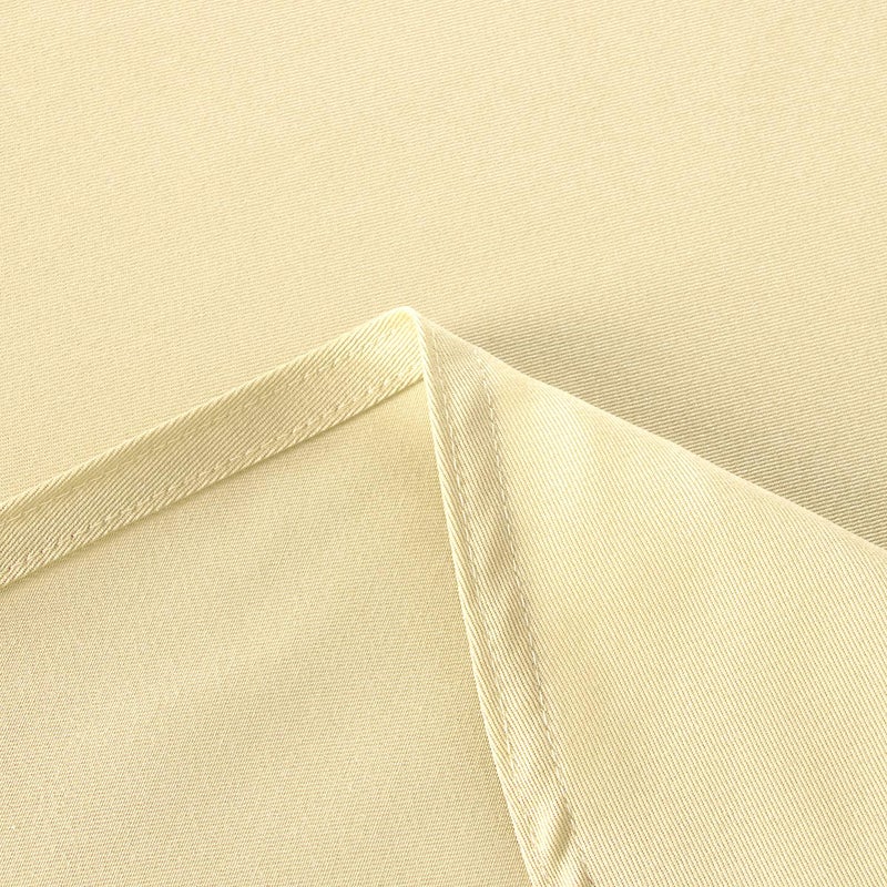 Obstal Obstal 210GSM Round Table Cloth  Water Resistance Microfiber Tablecloth  Decorative Fabric Circular Table Cover for Outdoor and Indoor Use (Champagne  60 Inch Diameter)  - Image 4