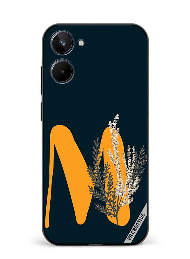 VR CREATIVE Protective Case Cover For Realme 10 Alphabet M(113) Design Multicolour - Image 1