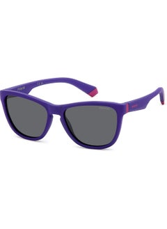 Polaroid Kids Unisex Polarized Rectangular Sunglasses - Pld 8056/S Violet Millimeter - Lens Size: 49 Mm  - Image 1