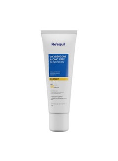 RE' EQUIL Oxybenzone And Omc Free Sunscreen For Oily, Sensitive & Acne Prone Skin | Prevents Acne Breakouts | No White Cast | Spf 50 Pa+++ | 50G  - Image 1