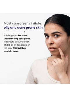 RE' EQUIL Oxybenzone And Omc Free Sunscreen For Oily, Sensitive & Acne Prone Skin | Prevents Acne Breakouts | No White Cast | Spf 50 Pa+++ | 50G  - Image 3