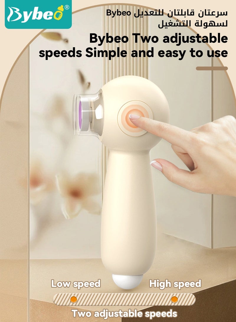 بيبو مقص أظافر للأطفال 2 في 1، ماكينة تشذيب كهربائية + مقص أظافر، مجموعة مبرد أظافر للأطفال مع إضاءة LED، و6 وسادات صنفرة بأحجام مختلفة، مناسبة للأطفال حديثي الولادة أو البالغين للعناية بأصابع القدم والأظافر - Image 3