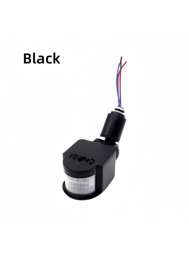 Black Motion Sensor PIR Infrared Automatic Movement Detector Timer Switch 85V 265V - Image 1