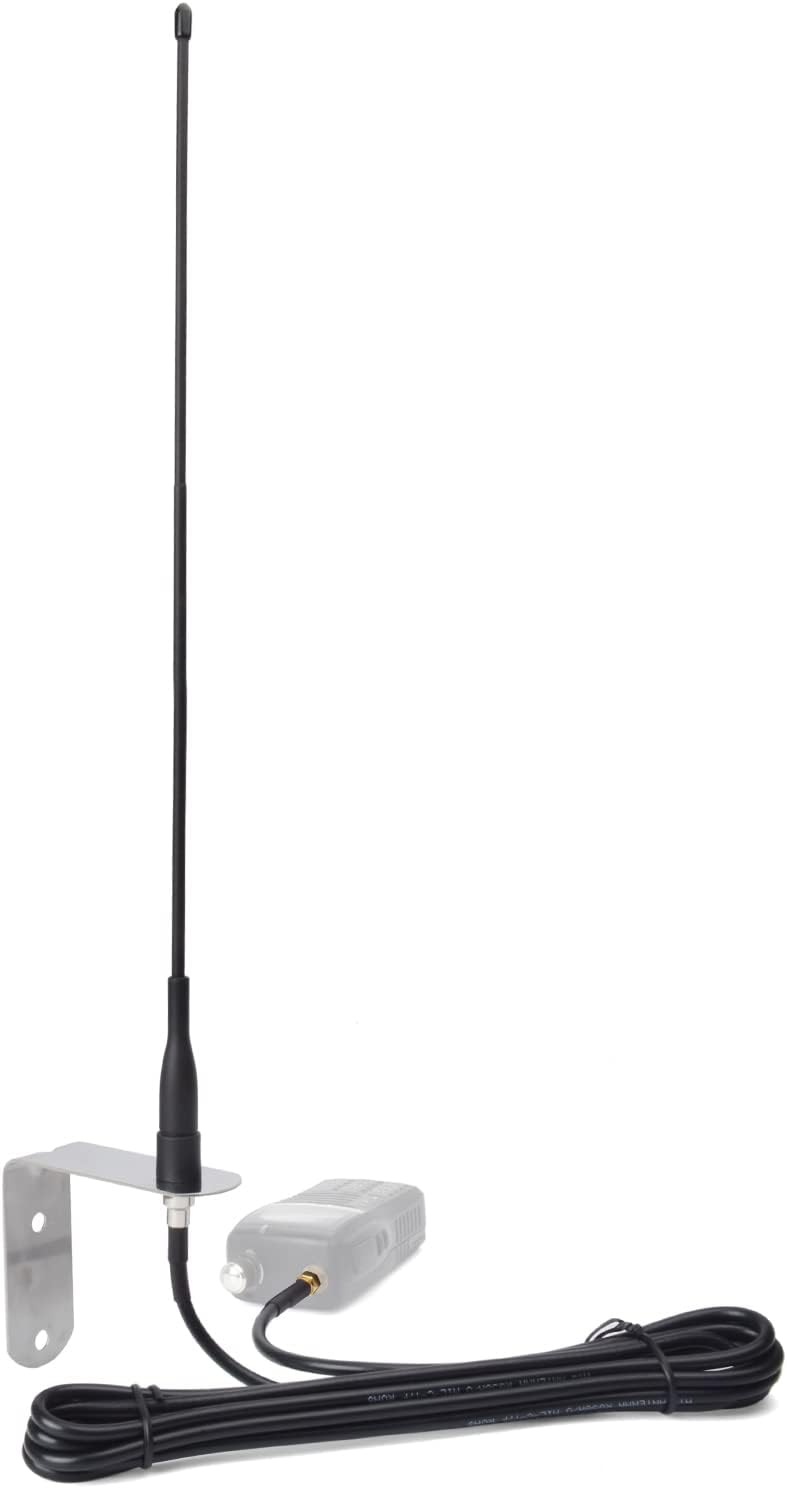 HYS 433Mhz Aerial 2.5dbi Omni 39CM(1.28ft) Antenna with 3M(9.8ft) RG58 Coaxial Cable SMA Male Plug and Mounting Bracket - Image 5