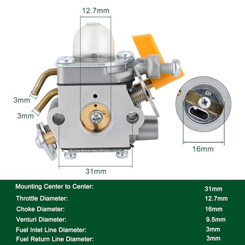 Venseri 308054013 26cc Carburetor for Ryobi CS26 CS30 SS26 SS30 Homelite Craftsman 30cc 26cc Trimmer Weedeater Replace C1U-H60 308054012 308054004 308054008 - Image 5