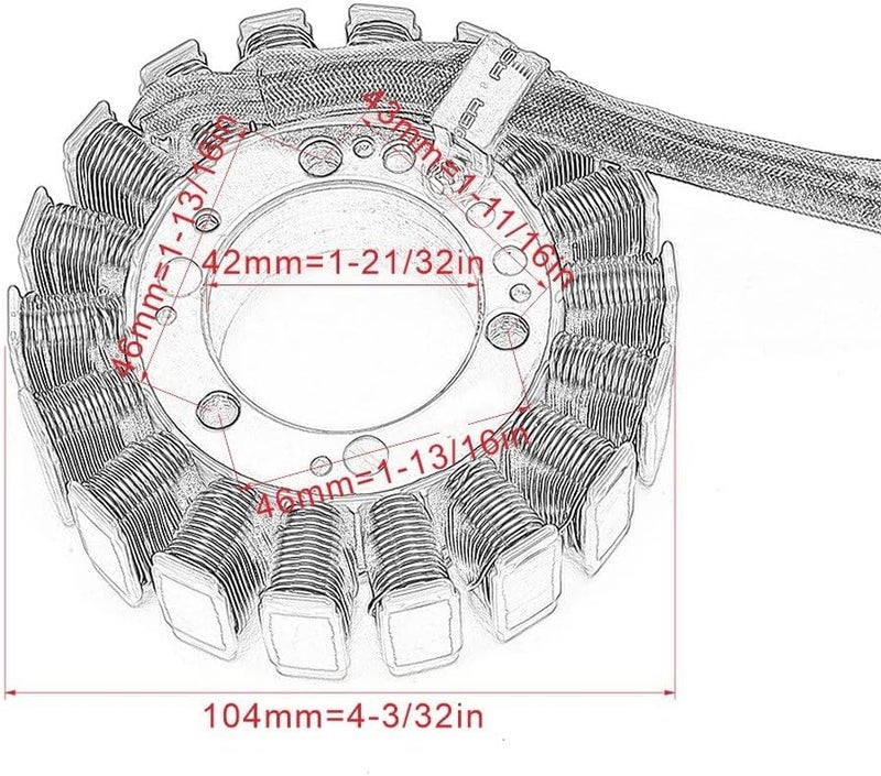 Wivplex Generator Stator Coil for Jet Boats and Motorcycles - Image 2