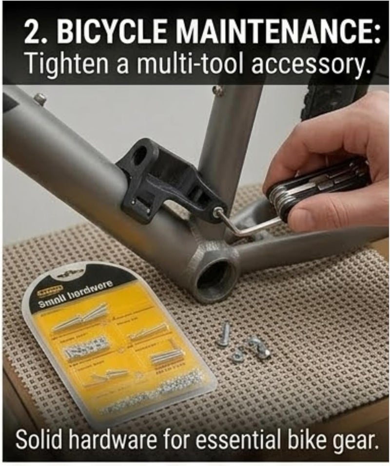 Hasanat Essentials 105 Piece Small Hardware Bolt and Nut Assortment Kit - Image 2
