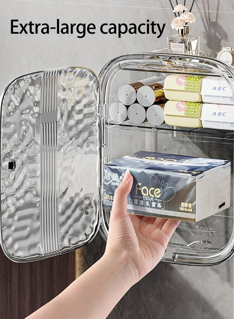 Waterproof Tissue Box,Toilet Paper Holder, Wall Mounted Paper Towel Box,Bathroom Paper Towel Dispenser - Image 3