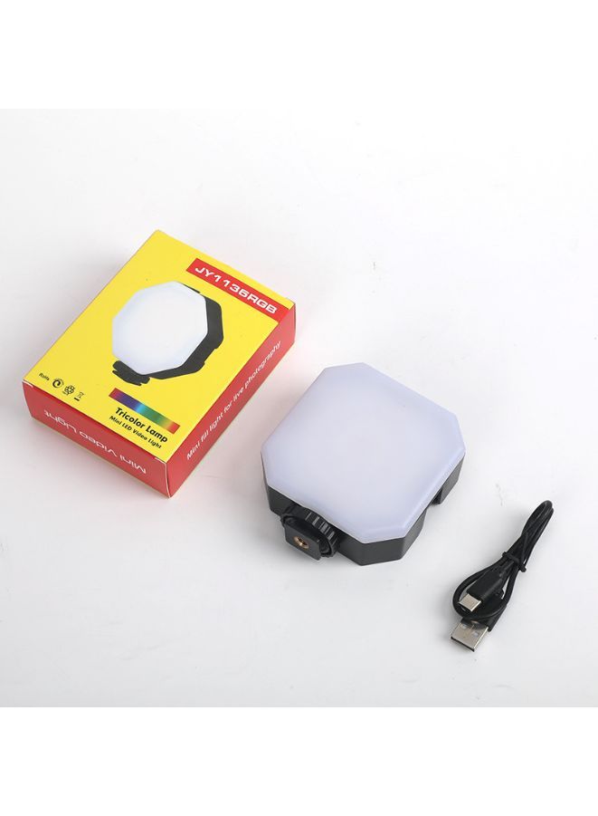 طقم إضاءة مؤتمرات الفيديو مع كرات LED، أضواء كاميرا LED قابلة للتعتيم من 3000-7000K مع كوب شفط، حامل ثلاثي صغير بزاوية دوران 180°، مشبك متحرك لليوتيوب/التدوين/البث المباشر - Image 1