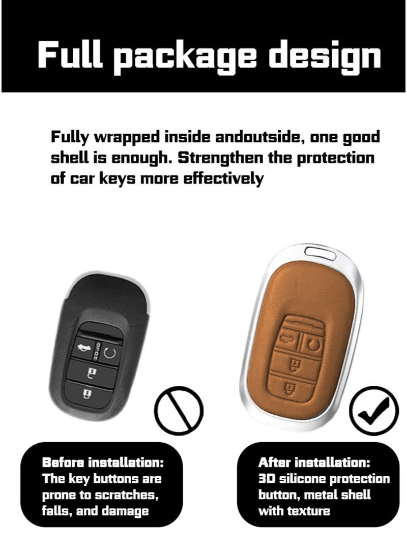 Key protector, suitable for Honda 4-key key protector, perfectly wraps car keys, high-end, wear-resistant. - Image 3