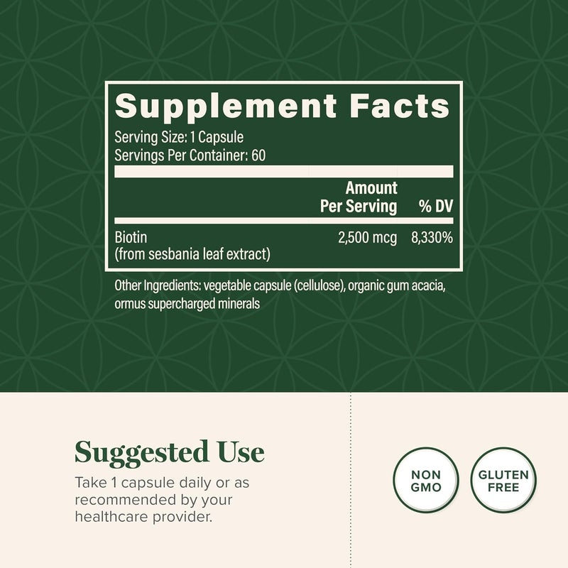 Global Healing Center  Biotin Vitamin B7 Biotin for Hair Growth Supplement Vitamins Supports Radiant Skin and Stronger Nails Hair Loss Vitamins for Women and Men More Than The 1000mcg - Image 3
