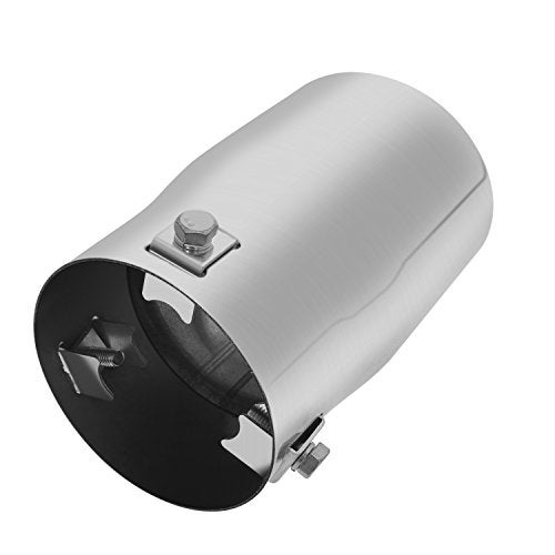 TriTrust Exhaust Tip, 2-2.75 inch inlet adjustable, Fit 2''/2.25''/2.5''/2.75'' Outer diameter Tailpipe, 3.5''Outlet 6''Long Muffler Tip, Chrome Stainless Steel Car Truck Tail Tip - Image 3