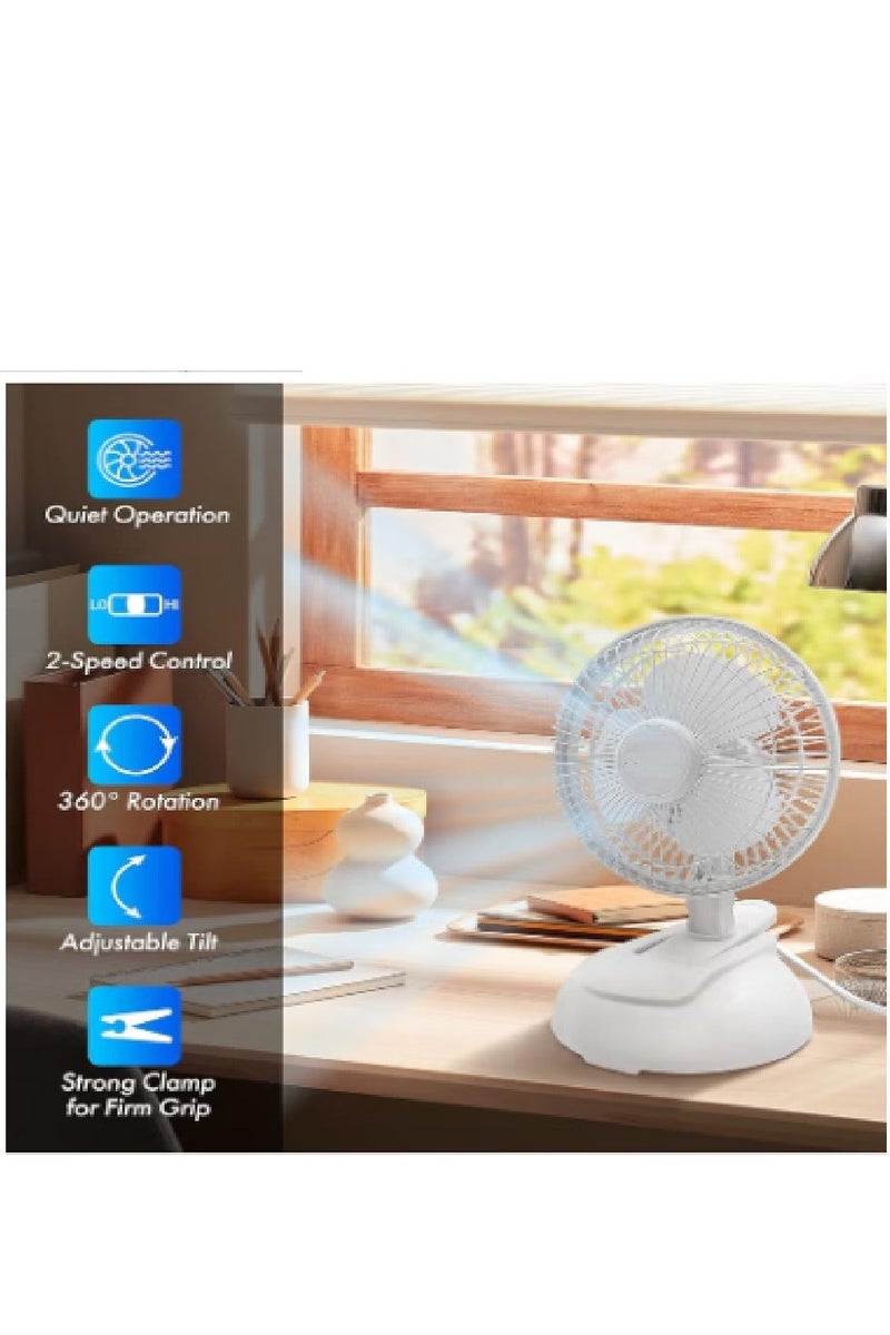 Denx Small Desk Fan With Powerful Cooling And Quiet Sound - Image 3
