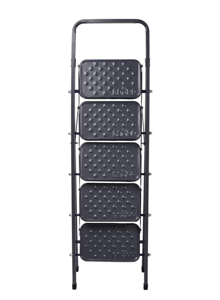 5-Step Wide Ladder, Dark Grey, Size L, L-WD-5 - Image 2
