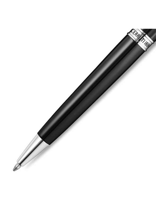 CERRUTI 1881 Marco Pen Full Black Enamel Finish Signature Branding  - Image 3