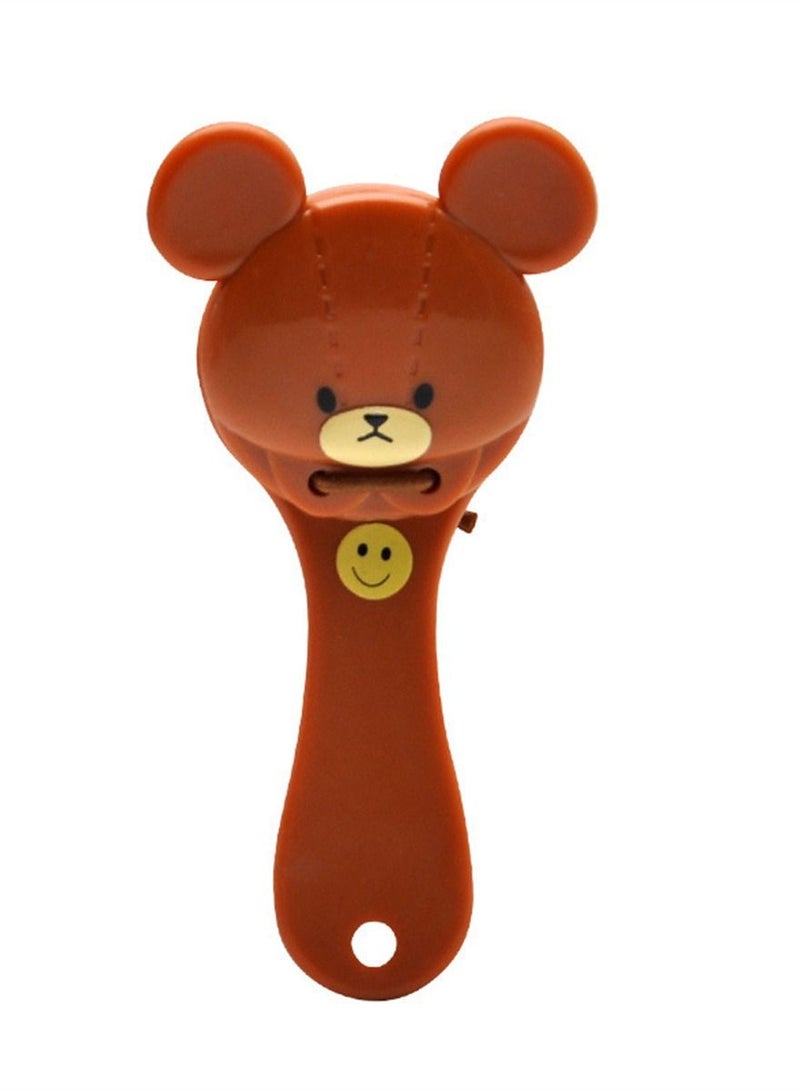 Loquat Sand Hammer Castanet Rattle Toy Baby Hand Ring The Bell Sand Drum/Toys 3.5*9.5cm - Image 1