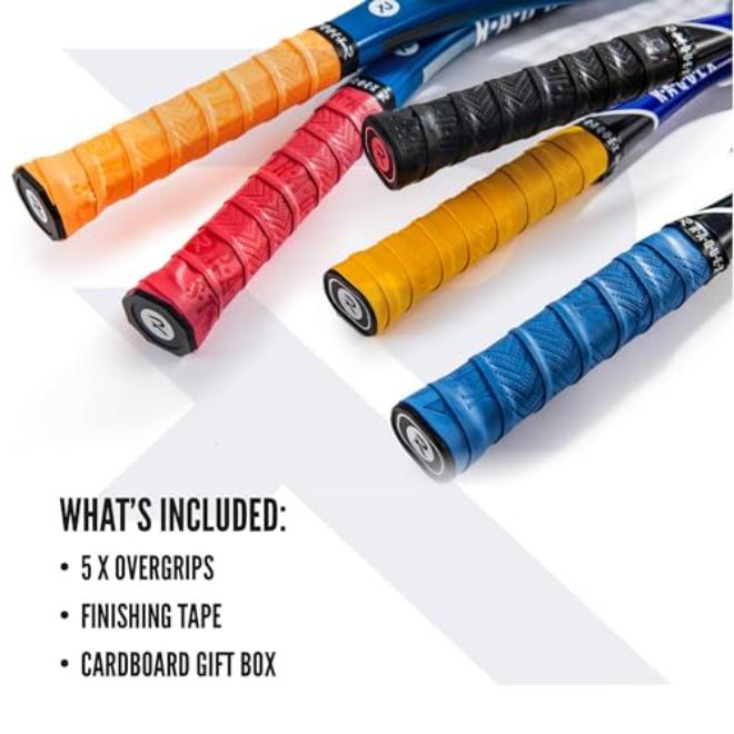 Multi-Sport Overgrip Tape for Tennis Badminton Squash Padel Rackets – Soft Durable Anti-Slip Grip with Eco-Friendly Cardboard Packaging - Image 5