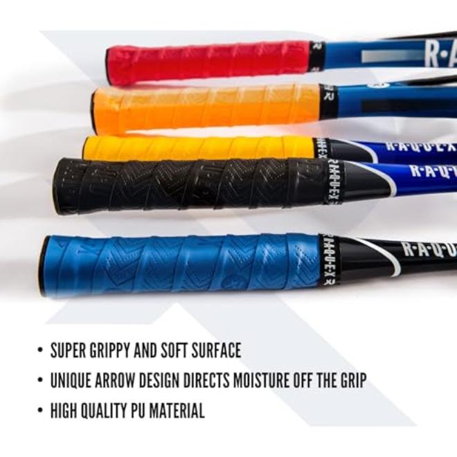 Multi-Sport Overgrip Tape for Tennis Badminton Squash Padel Rackets – Soft Durable Anti-Slip Grip with Eco-Friendly Cardboard Packaging - Image 3