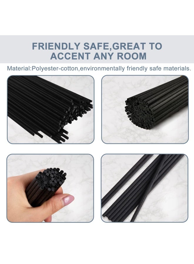 HOSSIAN 50 Pieces Diffuser Sticks Fragrance Refill Black Fibre Reed Thick Diffuser Sticks For Diffuser Oils 7.5 19Cm  - Image 5