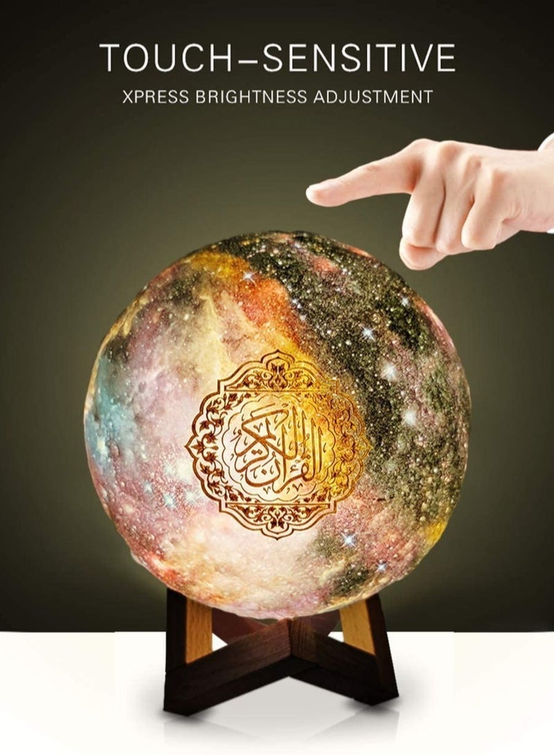 Quran LED Night Light Bluetooth Wireless Speakers Colorful Remote Control Moonlight Moon Lamp 7 Colors Support MP3 FM TF Card - Image 2