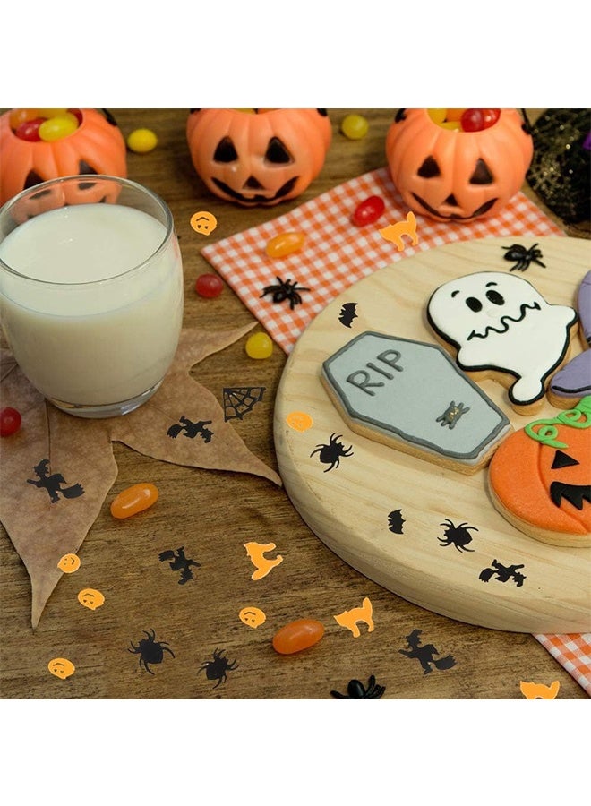 JCB CHIC حفلة الهالوين كونفتي طاولة نثر بريق رشاشات القرع العناكب الخفافيش  القطط الترتر عطلة ملونة كونفتي ليوم عيد الشكر مستلزمات حفلة الخريف زينة الطاولة 30 جرام - Image 3