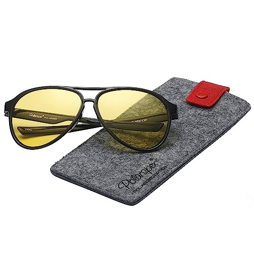 PolarSpex Aviator Sunglasses for Men & Women - Bendable and Polarized Retro Sunglasses - Fashionable Men Shades - Image 2