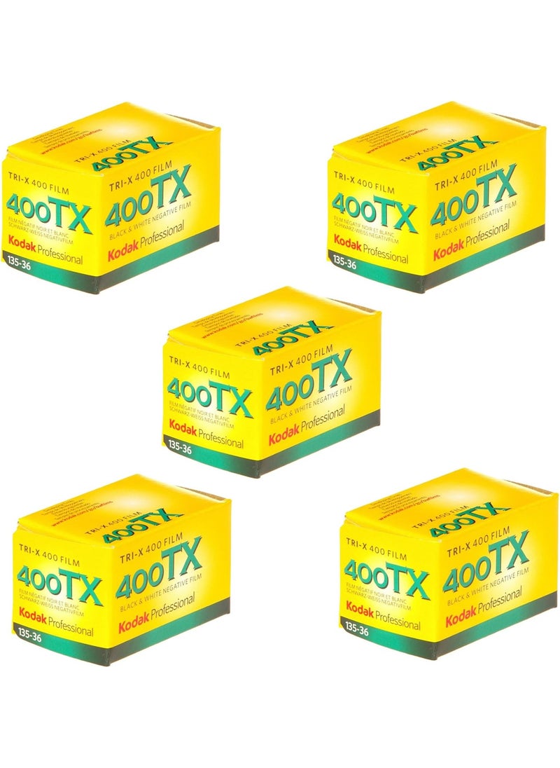 Kodak Kodak TriX 400TX Professional ISO 400 36mm Black and White Film Pack of 5 
