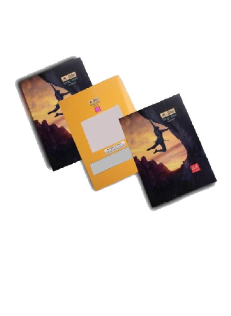 Lotus Lotus set of 3 A4 king size ruled single Line Exercise Notebook 140 Pages  - Image 2