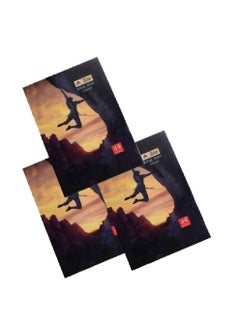 Lotus Lotus set of 3 A4 king size ruled single Line Exercise Notebook ...