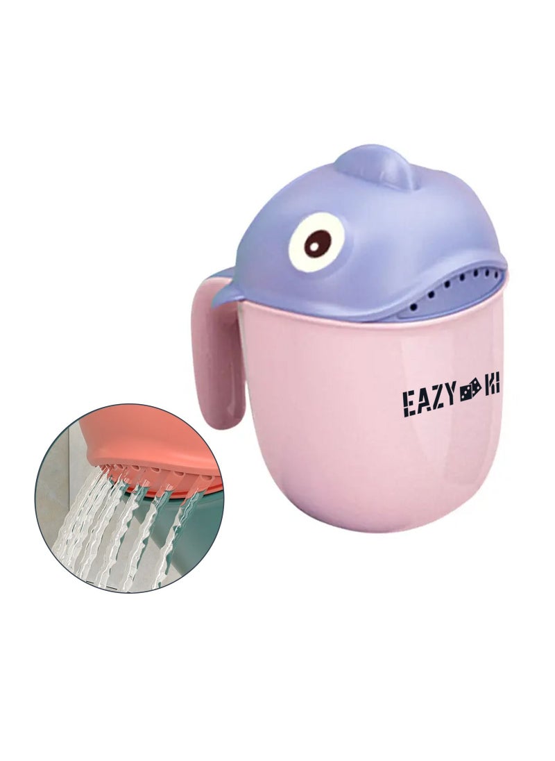 Eazy Kids - Baby Head Shampoo Wash Rinse Shower Mug - Pink, 500ml - Image 1