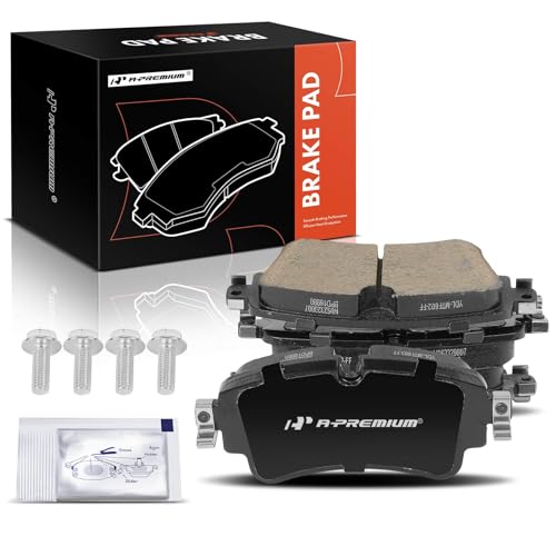 A-Premium Rear Ceramic Disc Brake Pads Set Compatible with Audi A4 2017-2020, Q5 2018-2020, Q5 PHEV, A4/A6 Allroad, A4/A5/A6 Quattro, A5 Sportback, A7 Sportback, RS5, S4, S5, RS5/S5 Sportback, 4 Pcs - Image 1