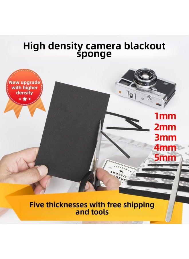 Generic High-density Shading Sponge Matting Camera Leak-proof Sealing Sponge Strip Repair Film Machine Repair Tool Materials-Body Color:1mm 2mm 3mm  - Image 2